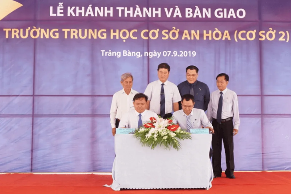 Khánh thành cơ sở 2 Trường THCS An Hòa - Công Ty CP Khu Công Nghiệp Thành Thành Công (TTC IZ) Khánh thành cơ sở 2 Trường THCS An Hòa - Công Ty CP Khu Công Nghiệp Thành Thành Công (TTC IZ)