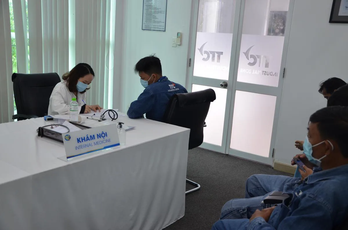 Hoạt động khám sức khỏe CBNV TTCIZ năm 2020. - Công Ty CP Khu Công Nghiệp Thành Thành Công (TTC IZ)