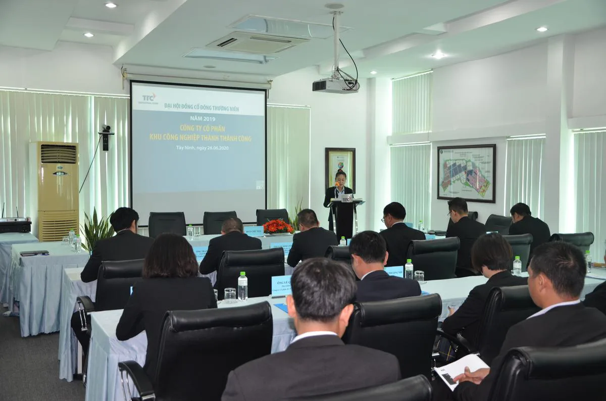 Đại Hội Đồng Cổ Đông thường niên năm 2019 - Công Ty CP Khu Công Nghiệp Thành Thành Công (TTC IZ)