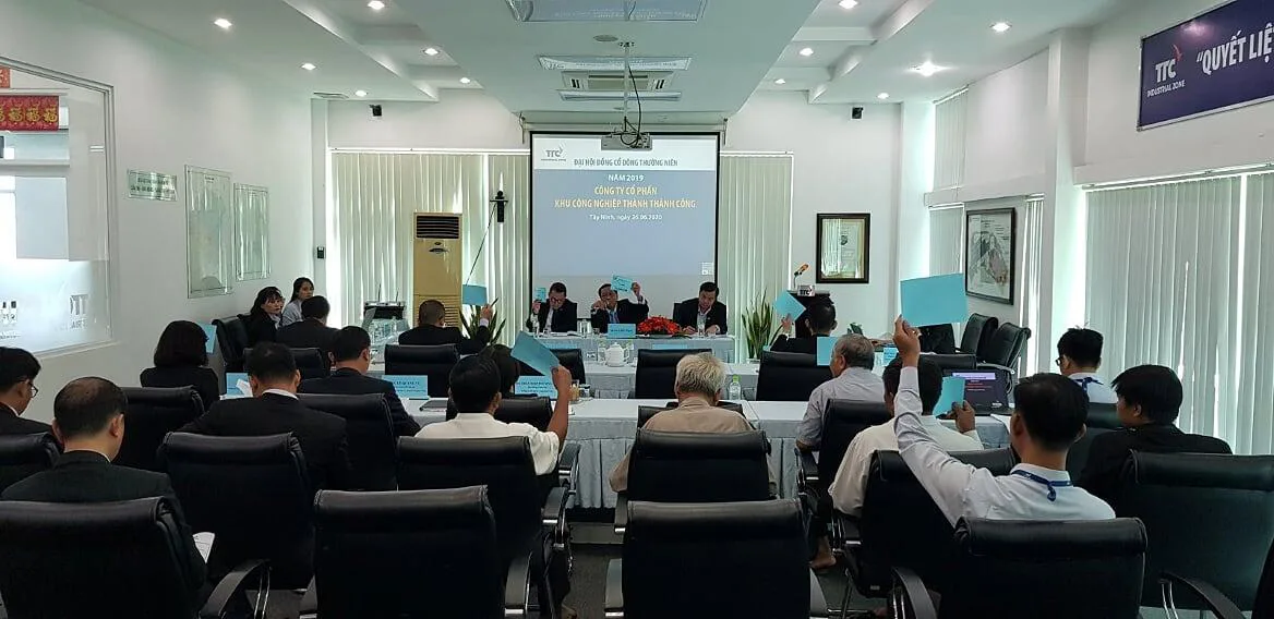Đại Hội Đồng Cổ Đông thường niên năm 2019 - Công Ty CP Khu Công Nghiệp Thành Thành Công (TTC IZ)