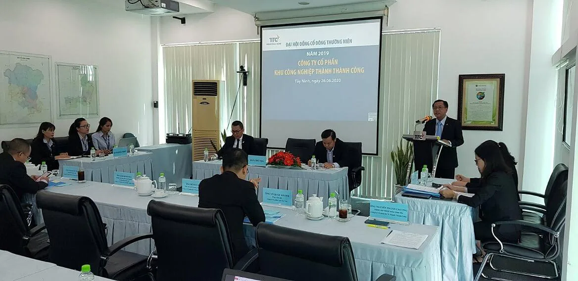 Đại Hội Đồng Cổ Đông thường niên năm 2019 - Công Ty CP Khu Công Nghiệp Thành Thành Công (TTC IZ)