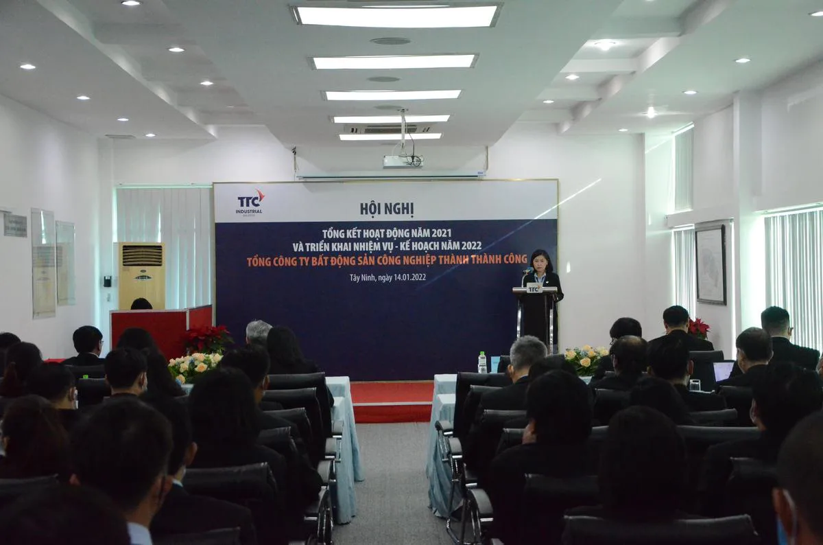 TỔNG CÔNG TY BĐS CÔNG NGHIỆP THÀNH THÀNH CÔNG TỔ CHỨC HỘI NGHỊ TỔNG KẾT HOẠT ĐỘNG NĂM 2021 VÀ TRIỂN KHAI NHIỆM VỤ – KẾ HOẠCH NĂM 2022