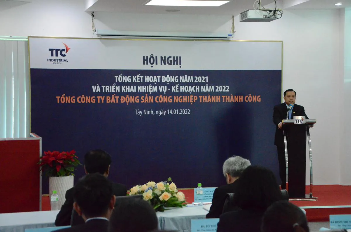 TỔNG CÔNG TY BĐS CÔNG NGHIỆP THÀNH THÀNH CÔNG TỔ CHỨC HỘI NGHỊ TỔNG KẾT HOẠT ĐỘNG NĂM 2021 VÀ TRIỂN KHAI NHIỆM VỤ - KẾ HOẠCH NĂM 2022 - Công Ty CP Khu Công Nghiệp Thành Thành Công (TTC IZ) TỔNG CÔNG TY BĐS CÔNG NGHIỆP THÀNH THÀNH CÔNG TỔ CHỨC HỘI NGHỊ TỔNG KẾT HOẠT ĐỘNG NĂM 2021 VÀ TRIỂN KHAI NHIỆM VỤ - KẾ HOẠCH NĂM 2022 - Công Ty CP Khu Công Nghiệp Thành Thành Công (TTC IZ)