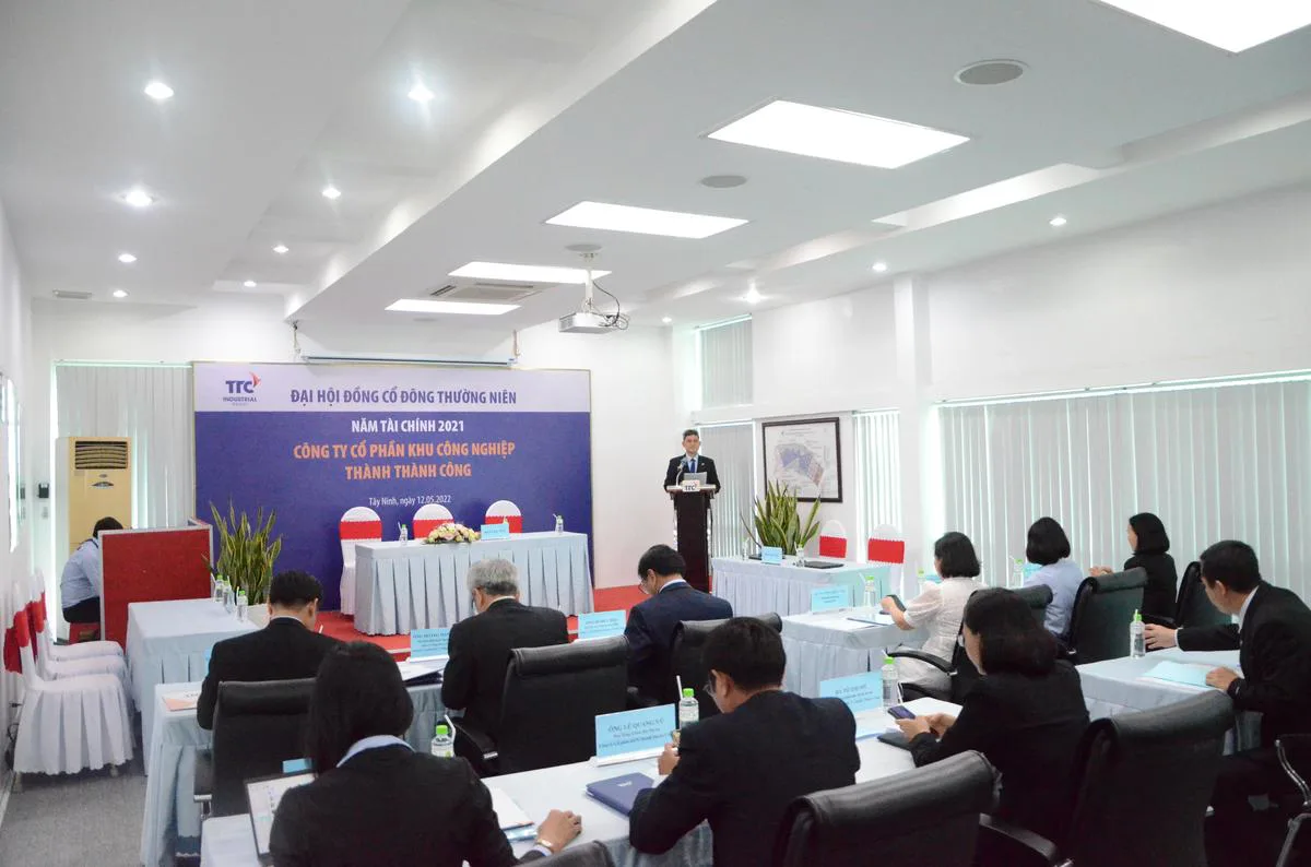 CÔNG TY CỔ PHẦN KHU CÔNG NGHIỆP THÀNH THÀNH CÔNG TỔ CHỨC ĐẠI HỘI CỔ ĐÔNG THƯỜNG NIÊN NĂM TÀI CHÍNH 2021