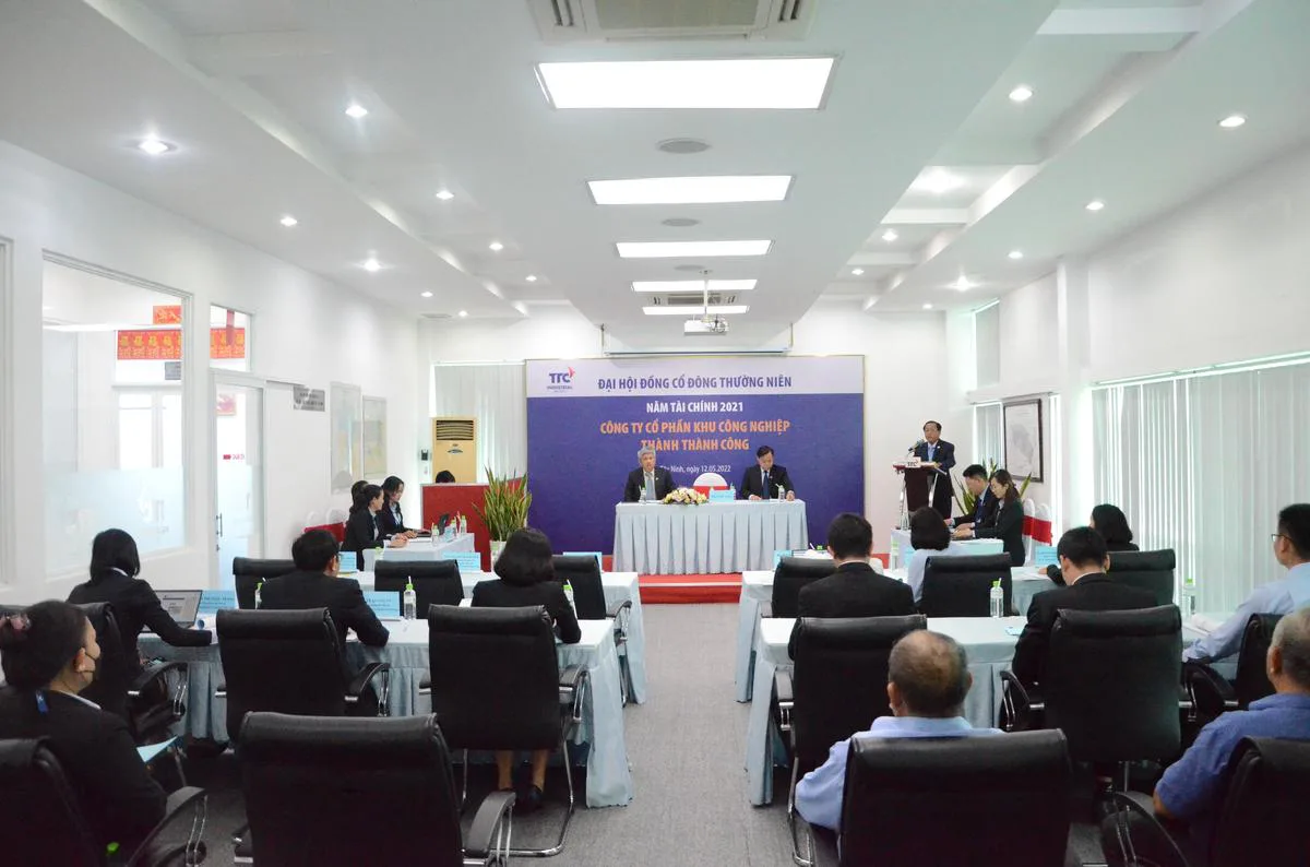 CÔNG TY CỔ PHẦN KHU CÔNG NGHIỆP THÀNH THÀNH CÔNG TỔ CHỨC ĐẠI HỘI CỔ ĐÔNG THƯỜNG NIÊN NĂM TÀI CHÍNH 2021 - Công Ty CP Khu Công Nghiệp Thành Thành Công (TTC IZ)