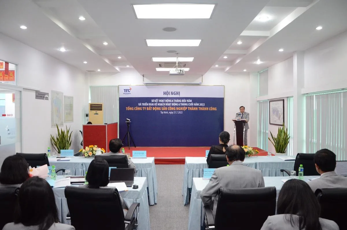 Hội nghị Sơ kết hoạt động 6 tháng đầu năm và triển khai kế hoạch hoạt động 6 tháng cuối năm 2022. - Công Ty CP Khu Công Nghiệp Thành Thành Công (TTC IZ) Hội nghị Sơ kết hoạt động 6 tháng đầu năm và triển khai kế hoạch hoạt động 6 tháng cuối năm 2022. - Công Ty CP Khu Công Nghiệp Thành Thành Công (TTC IZ)