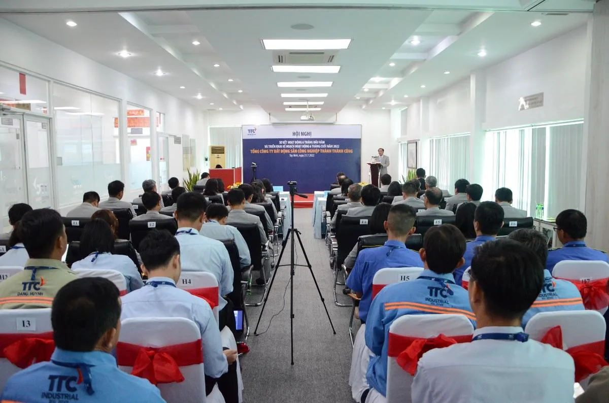Hội nghị Sơ kết hoạt động 6 tháng đầu năm và triển khai kế hoạch hoạt động 6 tháng cuối năm 2022. - Công Ty CP Khu Công Nghiệp Thành Thành Công (TTC IZ) Hội nghị Sơ kết hoạt động 6 tháng đầu năm và triển khai kế hoạch hoạt động 6 tháng cuối năm 2022. - Công Ty CP Khu Công Nghiệp Thành Thành Công (TTC IZ)