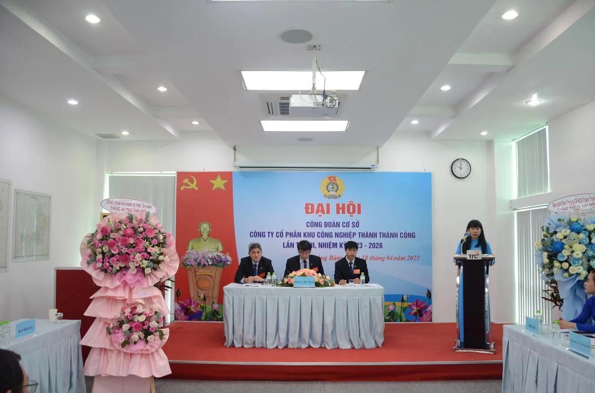 Đại hội Công đoàn cơ sở Công ty Cổ phần Khu Công nghiệp Thành Thành Công lần III, nhiệm kỳ 2023 – 2028