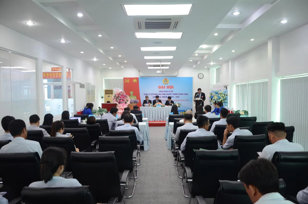 Đại hội Công đoàn cơ sở Công ty Cổ phần Khu Công nghiệp Thành Thành Công lần III, nhiệm kỳ 2023 - 2028 - Công Ty CP Khu Công Nghiệp Thành Thành Công (TTC IZ)