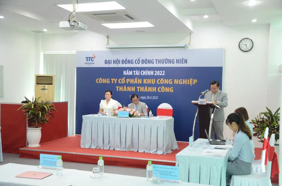 Đại Hội Đồng Cổ Đông thường niên năm tài chính năm 2022 - Công Ty CP Khu Công Nghiệp Thành Thành Công (TTC IZ)