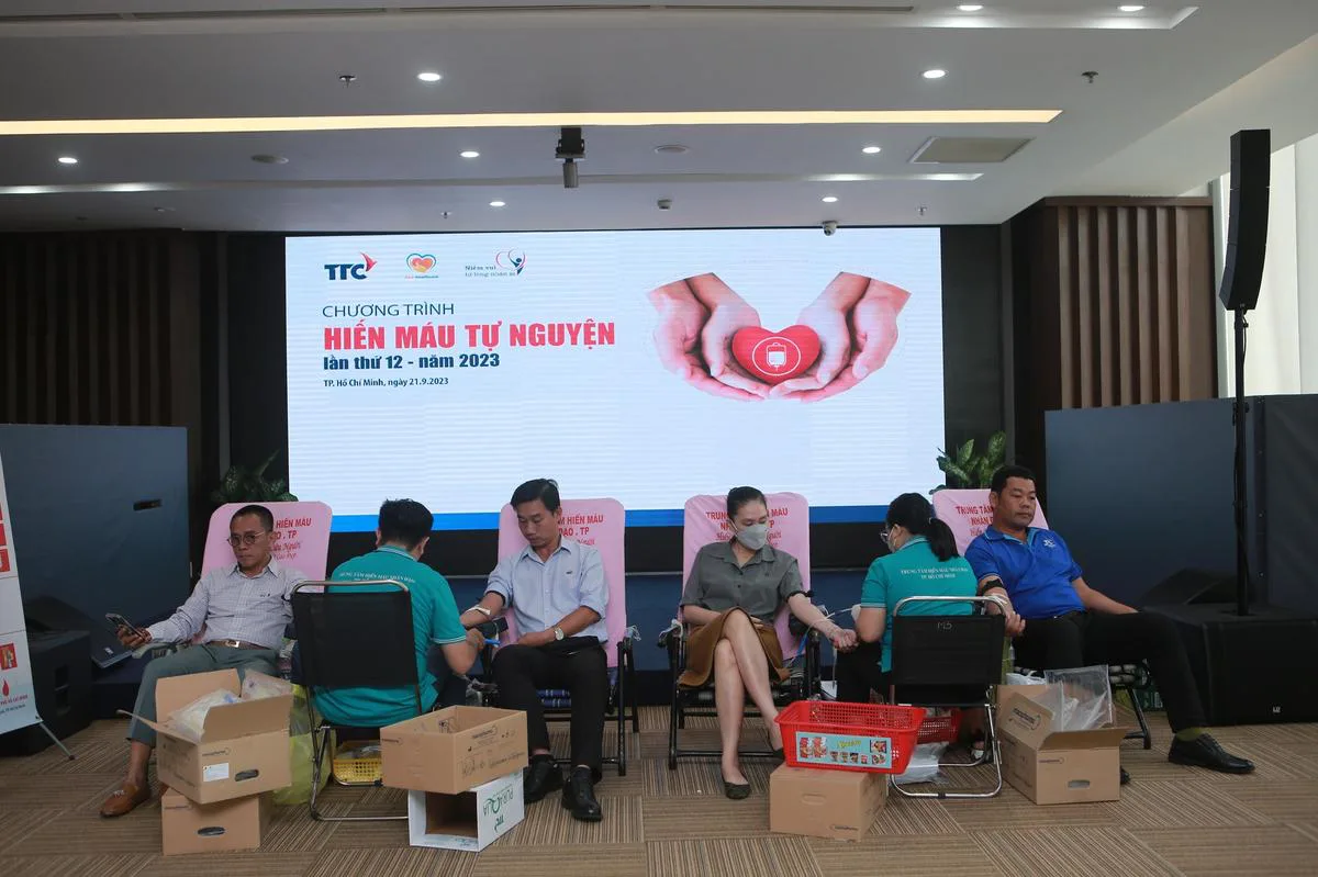 TCT BĐS Công nghiệp Thành Thành Công đã tham gia chương trình hiến máu tự nguyện "Niềm vui từ lòng nhân ái" lần thứ 12 năm 2023 - Công Ty CP Khu Công Nghiệp Thành Thành Công (TTC IZ)