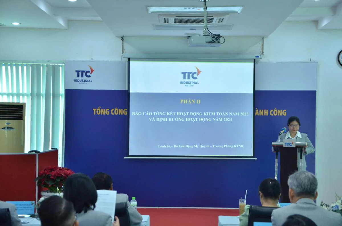 HỘI NGHỊ TỔNG KẾT TTC IR NĂM 2023 VÀ TRIỂN KHAI NHIỆM VỤ NĂM 2024 - Công Ty CP Khu Công Nghiệp Thành Thành Công (TTC IZ) HỘI NGHỊ TỔNG KẾT TTC IR NĂM 2023 VÀ TRIỂN KHAI NHIỆM VỤ NĂM 2024 - Công Ty CP Khu Công Nghiệp Thành Thành Công (TTC IZ)
