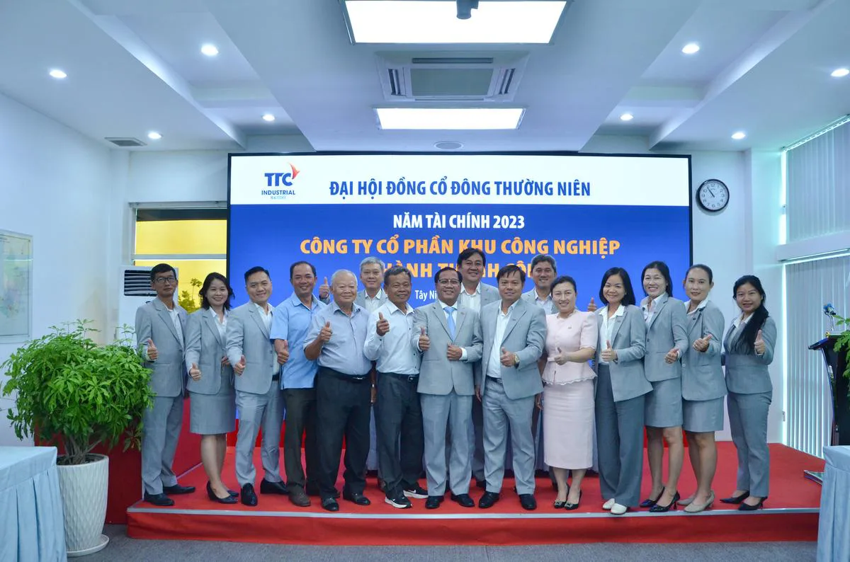 ĐẠI HỘI ĐỒNG CỔ ĐÔNG THƯỜNG NIÊN NĂM TÀI CHÍNH 2023 - Công Ty CP Khu Công Nghiệp Thành Thành Công (TTC IZ) ĐẠI HỘI ĐỒNG CỔ ĐÔNG THƯỜNG NIÊN NĂM TÀI CHÍNH 2023 - Công Ty CP Khu Công Nghiệp Thành Thành Công (TTC IZ)