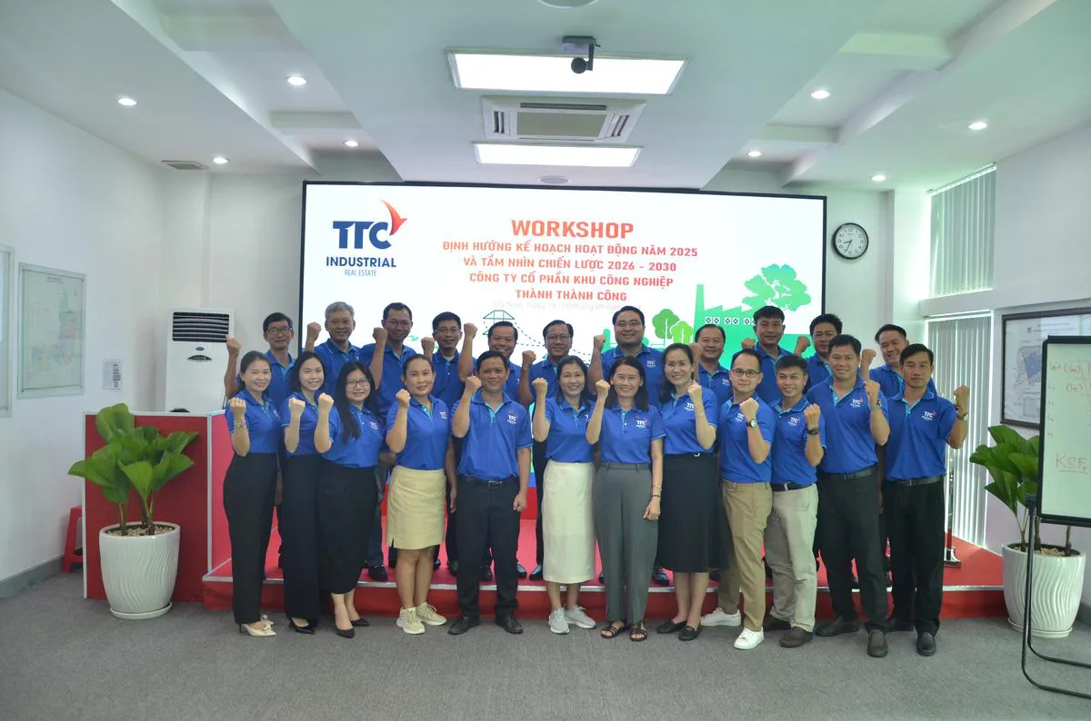 TTC IZ TỔ CHỨC WORKSHOP “ĐỊNH HƯỚNG KẾ HOẠCH HOẠT ĐỘNG NĂM 2025 VÀ TẦM NHÌN CHIẾN LƯỢC 2026-2030 CỦA CÔNG TY CỔ PHẦN KCN THÀNH THÀNH CÔNG” - Công Ty CP Khu Công Nghiệp Thành Thành Công (TTC IZ) TTC IZ TỔ CHỨC WORKSHOP “ĐỊNH HƯỚNG KẾ HOẠCH HOẠT ĐỘNG NĂM 2025 VÀ TẦM NHÌN CHIẾN LƯỢC 2026-2030 CỦA CÔNG TY CỔ PHẦN KCN THÀNH THÀNH CÔNG” - Công Ty CP Khu Công Nghiệp Thành Thành Công (TTC IZ)