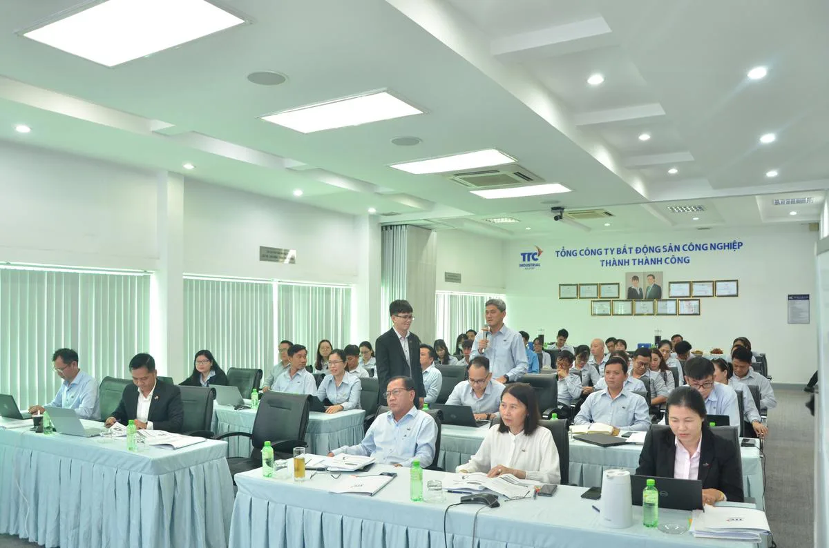 TỔNG CÔNG TY BẤT ĐỘNG SẢN CÔNG NGHIỆP THÀNH THÀNH CÔNG (TTC IR) TỔ CHỨC WORKSHOP “QUẢN TRỊ RỦI RO” - Công Ty CP Khu Công Nghiệp Thành Thành Công (TTC IZ)