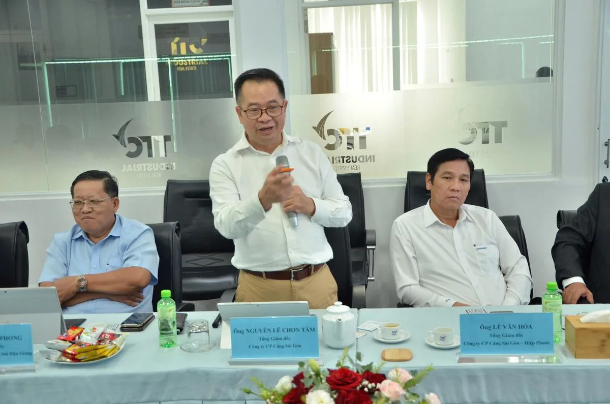 Trao đổi, hợp tác giữa Công ty Cổ phần KCN Thành Thành Công và Công ty Cổ phần Cảng Sài Gòn, Công ty Dịch vụ Hàng hải Hậu Giang, Công ty Cổ phần Cảng Sài Gòn – Hiệp Phước, Công ty Liên doanh Dịch vụ Conatiner Quốc tế Cảng Sài Gòn - Công Ty CP Khu Công Nghiệp Thành Thành Công (TTC IZ) Trao đổi, hợp tác giữa Công ty Cổ phần KCN Thành Thành Công và Công ty Cổ phần Cảng Sài Gòn, Công ty Dịch vụ Hàng hải Hậu Giang, Công ty Cổ phần Cảng Sài Gòn – Hiệp Phước, Công ty Liên doanh Dịch vụ Conatiner Quốc tế Cảng Sài Gòn - Công Ty CP Khu Công Nghiệp Thành Thành Công (TTC IZ)