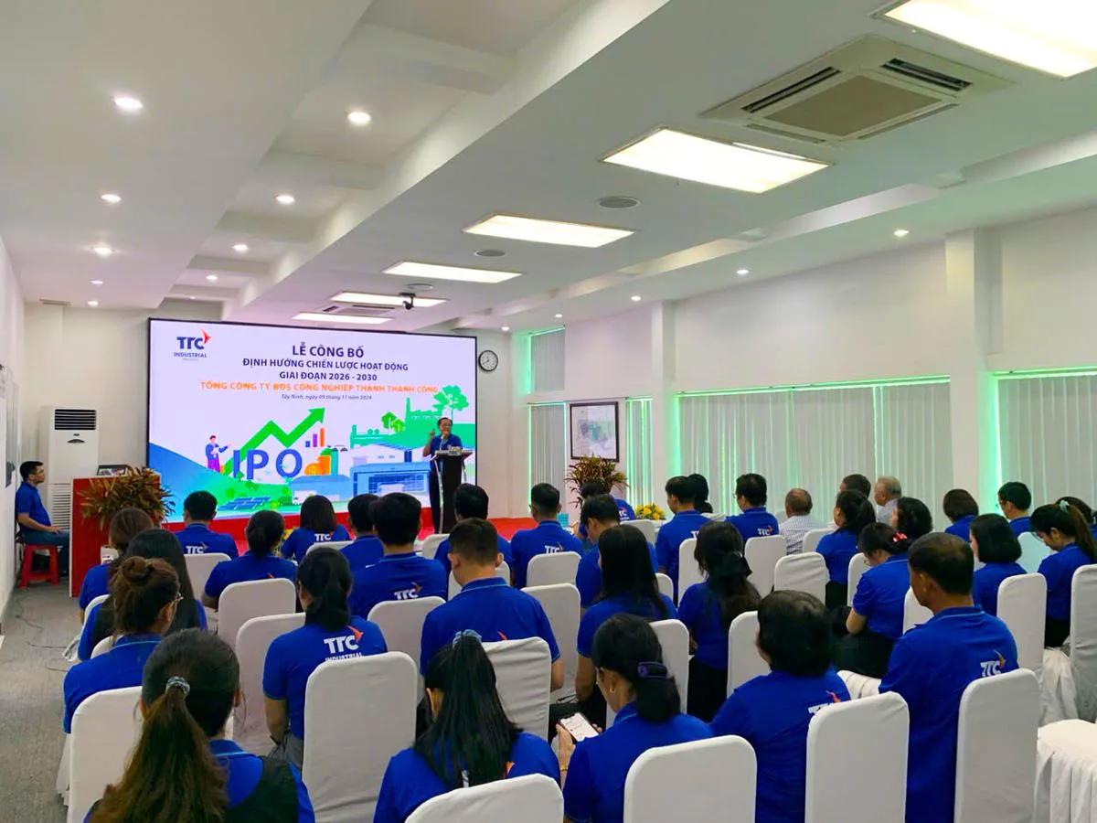 TTC IR CÔNG BỐ "ĐỊNH HƯỚNG CHIẾN LƯỢC HOẠT ĐỘNG KINH DOANH 2026-2030" - Công Ty CP Khu Công Nghiệp Thành Thành Công (TTC IZ)