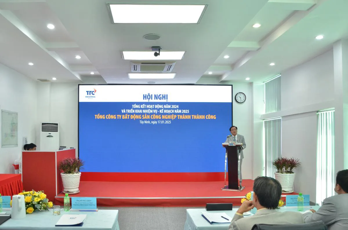 HỘI NGHỊ TỔNG KẾT TTC IR NĂM 2024 VÀ TRIỂN KHAI NHIỆM VỤ NĂM 2025 - Công Ty CP Khu Công Nghiệp Thành Thành Công (TTC IZ) HỘI NGHỊ TỔNG KẾT TTC IR NĂM 2024 VÀ TRIỂN KHAI NHIỆM VỤ NĂM 2025 - Công Ty CP Khu Công Nghiệp Thành Thành Công (TTC IZ)