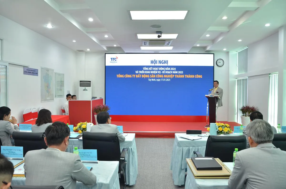 HỘI NGHỊ TỔNG KẾT TTC IR NĂM 2024 VÀ TRIỂN KHAI NHIỆM VỤ NĂM 2025 - Công Ty CP Khu Công Nghiệp Thành Thành Công (TTC IZ) HỘI NGHỊ TỔNG KẾT TTC IR NĂM 2024 VÀ TRIỂN KHAI NHIỆM VỤ NĂM 2025 - Công Ty CP Khu Công Nghiệp Thành Thành Công (TTC IZ)