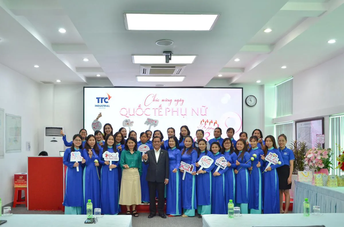 Công ty Cổ phần KCN Thành Thành Công (TTCIZ) đã diễn ra sự kiện chúc mừng ngày Quốc tế phụ nữ 8.3 - Công Ty CP Khu Công Nghiệp Thành Thành Công (TTC IZ) Công ty Cổ phần KCN Thành Thành Công (TTCIZ) đã diễn ra sự kiện chúc mừng ngày Quốc tế phụ nữ 8.3 - Công Ty CP Khu Công Nghiệp Thành Thành Công (TTC IZ)