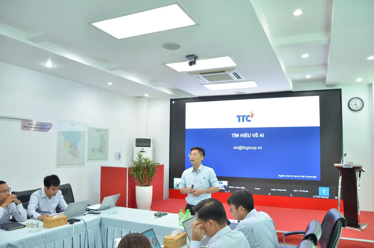 TTC IZ TỔ CHỨC CHƯƠNG TRÌNH ĐÀO TẠO “KIẾN THỨC CƠ BẢN VỀ AI” - Công Ty CP Khu Công Nghiệp Thành Thành Công (TTC IZ) TTC IZ TỔ CHỨC CHƯƠNG TRÌNH ĐÀO TẠO “KIẾN THỨC CƠ BẢN VỀ AI” - Công Ty CP Khu Công Nghiệp Thành Thành Công (TTC IZ)
