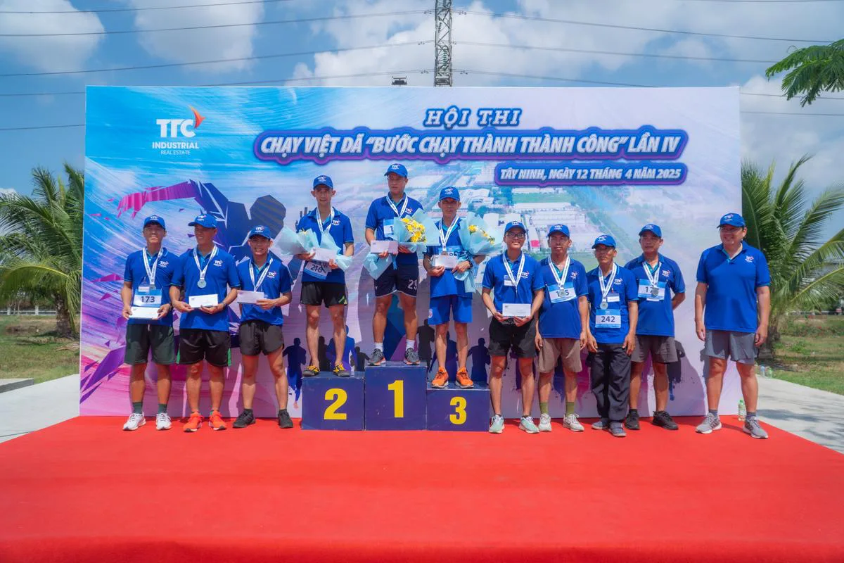 HỘI THI CHẠY VIỆT DÃ “BƯỚC CHẠY THÀNH THÀNH CÔNG” LẦN IV NĂM 2025 - Công Ty CP Khu Công Nghiệp Thành Thành Công (TTC IZ)