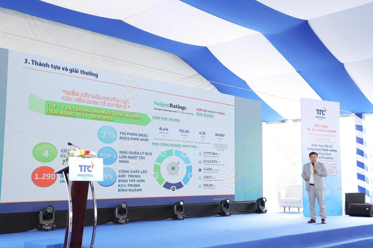 TTC IZ NÂNG TẦM VỊ THẾ QUA SỰ KIỆN TRI ÂN KHÁCH HÀNG 2025 - Công Ty CP Khu Công Nghiệp Thành Thành Công (TTC IZ) TTC IZ NÂNG TẦM VỊ THẾ QUA SỰ KIỆN TRI ÂN KHÁCH HÀNG 2025 - Công Ty CP Khu Công Nghiệp Thành Thành Công (TTC IZ)