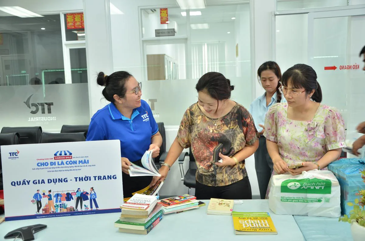 TTC IZ GARAGE SALE 2025 – CHO ĐI LÀ CÒN MÃI": VÌ CỘNG ĐỒNG PHÁT TRIỂN ĐỊA PHƯƠNG - Công Ty CP Khu Công Nghiệp Thành Thành Công (TTC IZ) TTC IZ GARAGE SALE 2025 – CHO ĐI LÀ CÒN MÃI": VÌ CỘNG ĐỒNG PHÁT TRIỂN ĐỊA PHƯƠNG - Công Ty CP Khu Công Nghiệp Thành Thành Công (TTC IZ)