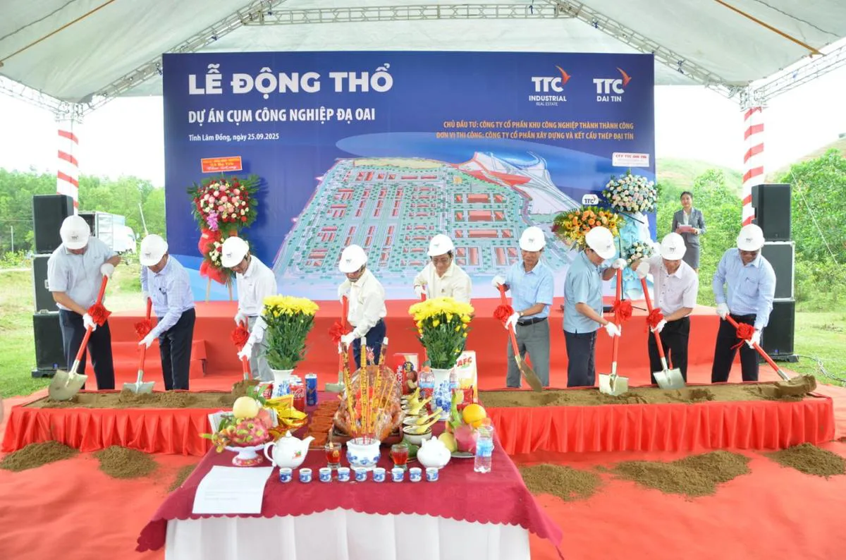 TTC IZ chính thức động thổ CCN Đạ Oai - Công Ty CP Khu Công Nghiệp Thành Thành Công (TTC IZ)