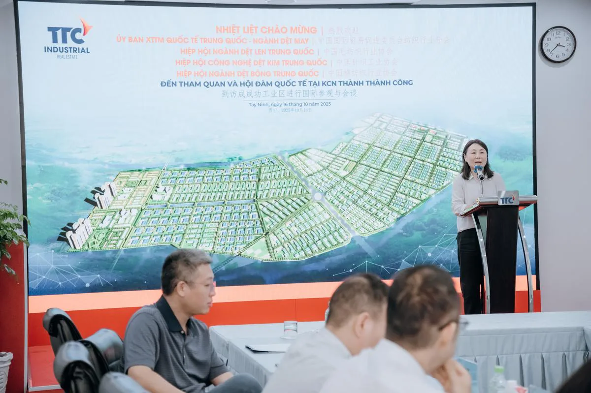 TTC IZ - Điểm đến chiến lược của ngành Dệt May Trung Quốc tại Việt Nam - Công Ty CP Khu Công Nghiệp Thành Thành Công (TTC IZ)