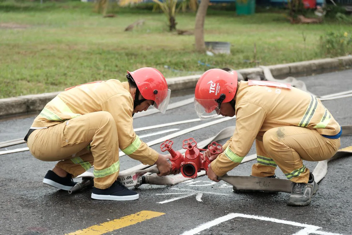 TTC IZ TỔ CHỨC HỘI THAO PCCC 2025: AN TOÀN ĐỂ PHÁT TRIỂN, CHỦ ĐỘNG ĐỂ THÀNH CÔNG - Công Ty CP Khu Công Nghiệp Thành Thành Công (TTC IZ)