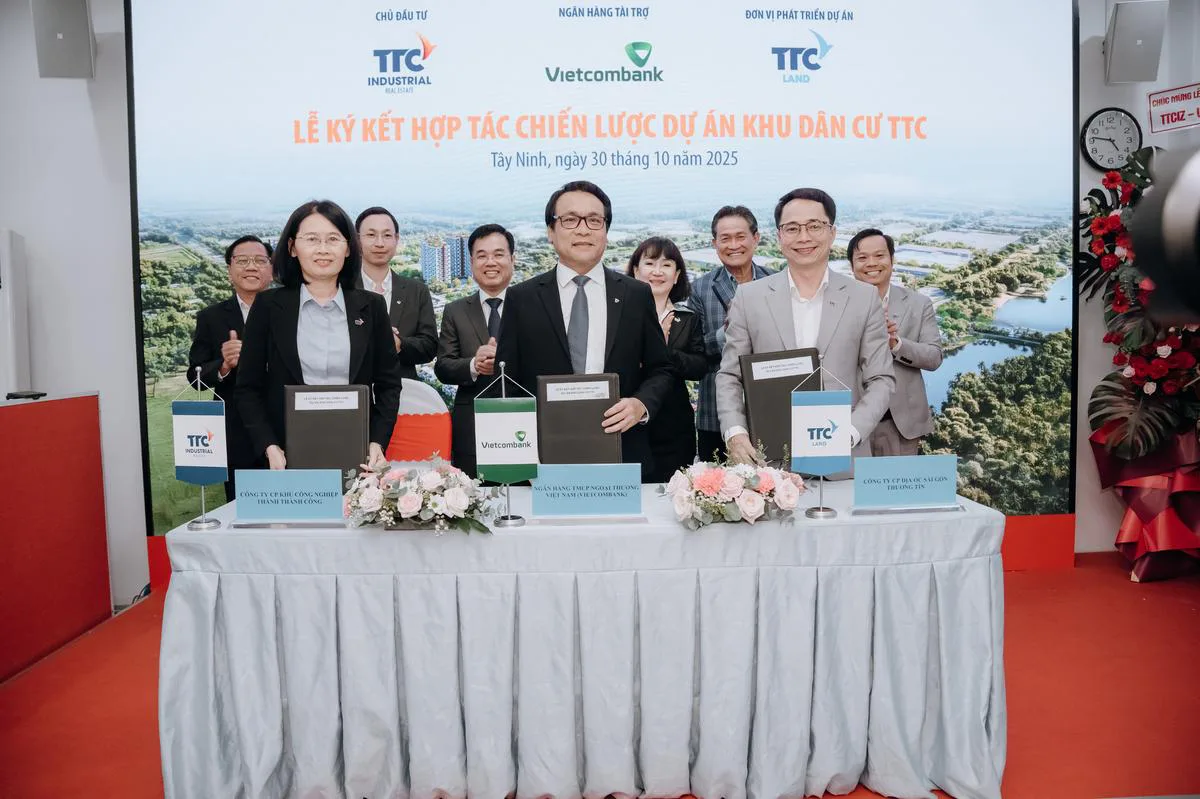 Hợp lực vì tương lai xanh: TTC IZ, Vietcombank, TTC Land bắt tay phát triển Khu đô thị sinh thái tại Tây Ninh