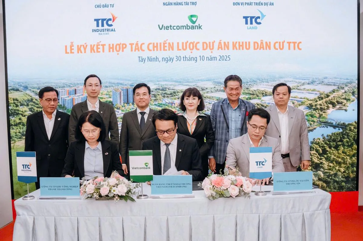TTC IZ, TTC Land và Vietcombank “bắt tay” phát triển Khu dân cư quy mô hơn 42ha tại Tây Ninh