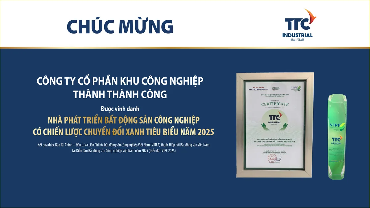 TTC IZ – Hành trình 17 năm kiến tạo Khu công nghiệp xanh vì một tương lai bền vững