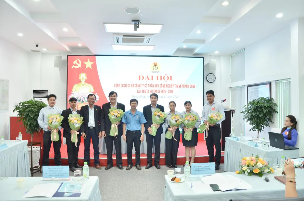 TTC IZ tổ chức Đại hội Công đoàn cơ sở lần thứ IV, nhiệm kỳ 2025 - 2030 - Công Ty CP Khu Công Nghiệp Thành Thành Công (TTC IZ) TTC IZ tổ chức Đại hội Công đoàn cơ sở lần thứ IV, nhiệm kỳ 2025 - 2030 - Công Ty CP Khu Công Nghiệp Thành Thành Công (TTC IZ)