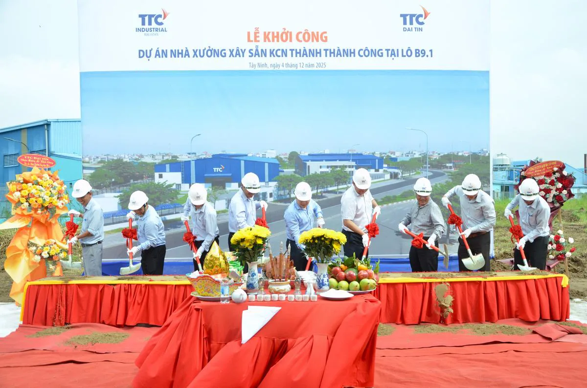 TTC IZ khởi công dự án Nhà xưởng xây sẵn: Mở rộng nguồn cung nhà xưởng chuẩn “xanh” cho nhà đầu tư - Công Ty CP Khu Công Nghiệp Thành Thành Công (TTC IZ)