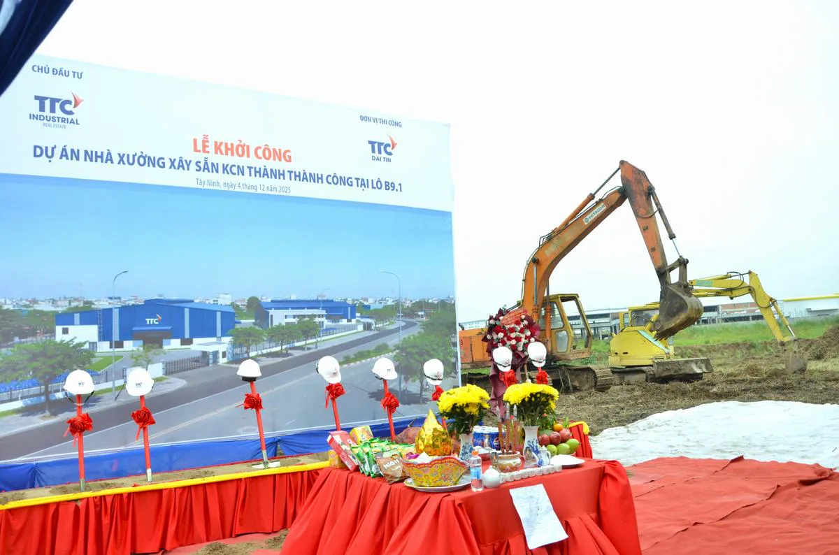 TTC IZ khởi công dự án Nhà xưởng xây sẵn: Mở rộng nguồn cung nhà xưởng chuẩn “xanh” cho nhà đầu tư - Công Ty CP Khu Công Nghiệp Thành Thành Công (TTC IZ)
