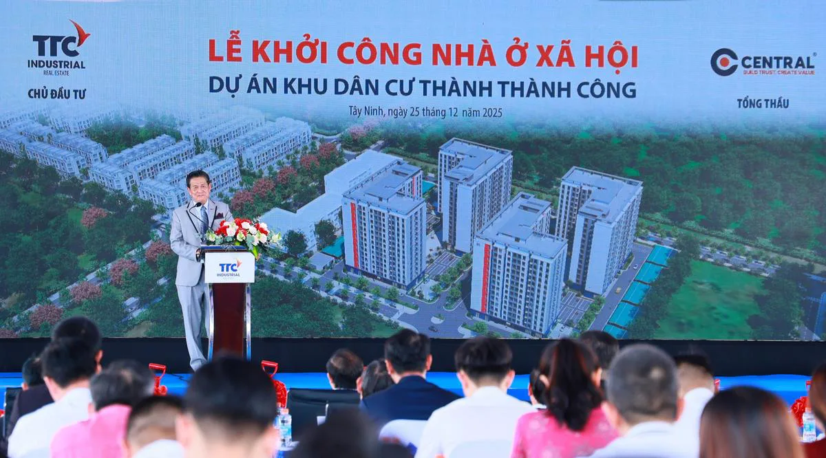 TTC IZ khởi công Nhà ở xã hội, không gian sống tử tế và bền vững - Công Ty CP Khu Công Nghiệp Thành Thành Công (TTC IZ)