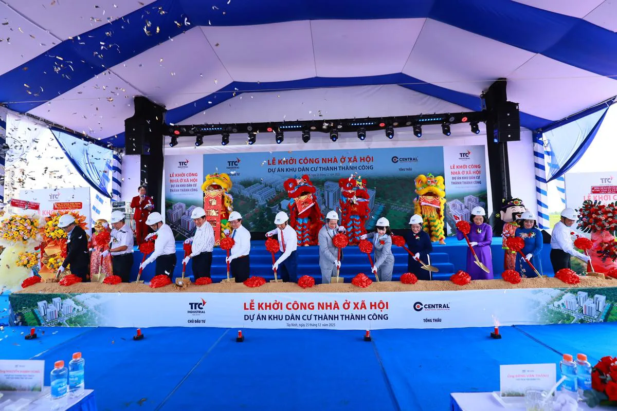 TTC IZ khởi công Nhà ở xã hội, không gian sống tử tế và bền vững - Công Ty CP Khu Công Nghiệp Thành Thành Công (TTC IZ)