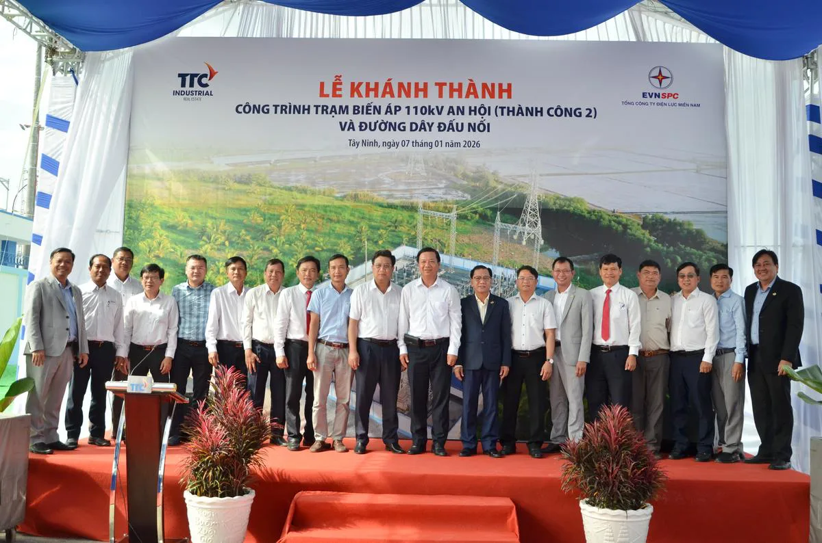 Trạm biến áp 110kV An Hội chính thức vận hành, tăng cường năng lực cấp điện cho KCN Thành Thành Công - Công Ty CP Khu Công Nghiệp Thành Thành Công (TTC IZ) Trạm biến áp 110kV An Hội chính thức vận hành, tăng cường năng lực cấp điện cho KCN Thành Thành Công - Công Ty CP Khu Công Nghiệp Thành Thành Công (TTC IZ)