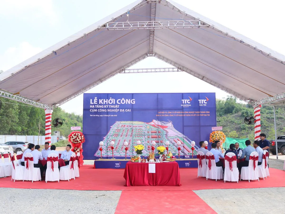 Lễ khởi công Hạ tầng kỹ thuật CCN Đạ Oai, CCN sinh thái – thông minh đầu tiên của xã Đạ Huoai, tỉnh Lâm Đồng