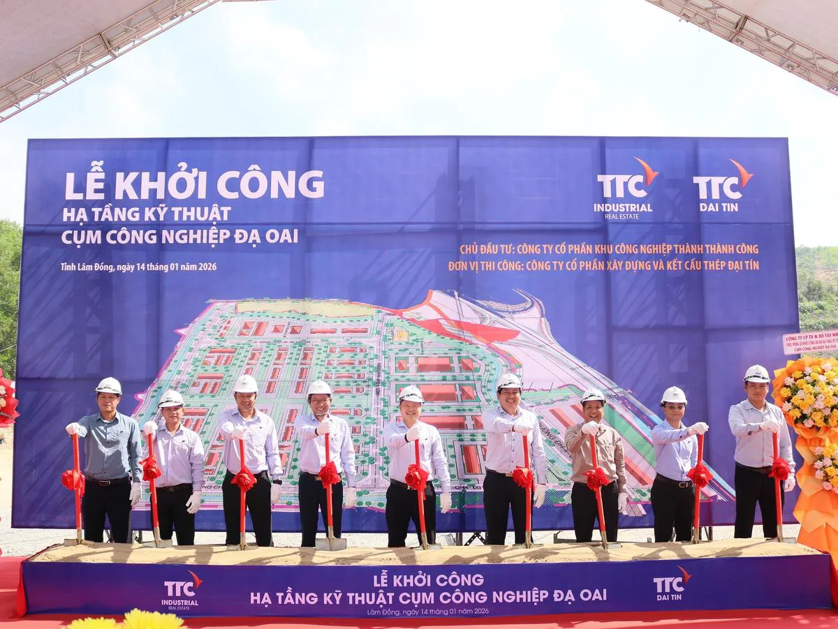 Lễ khởi công Hạ tầng kỹ thuật CCN Đạ Oai, CCN sinh thái – thông minh đầu tiên của xã Đạ Huoai, tỉnh Lâm Đồng - Công Ty CP Khu Công Nghiệp Thành Thành Công (TTC IZ)
