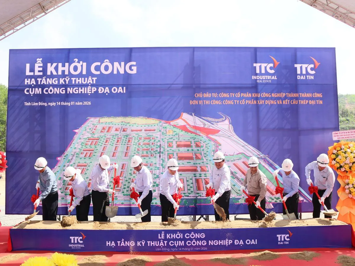 Lễ khởi công Hạ tầng kỹ thuật CCN Đạ Oai, CCN sinh thái – thông minh đầu tiên của xã Đạ Huoai, tỉnh Lâm Đồng - Công Ty CP Khu Công Nghiệp Thành Thành Công (TTC IZ)