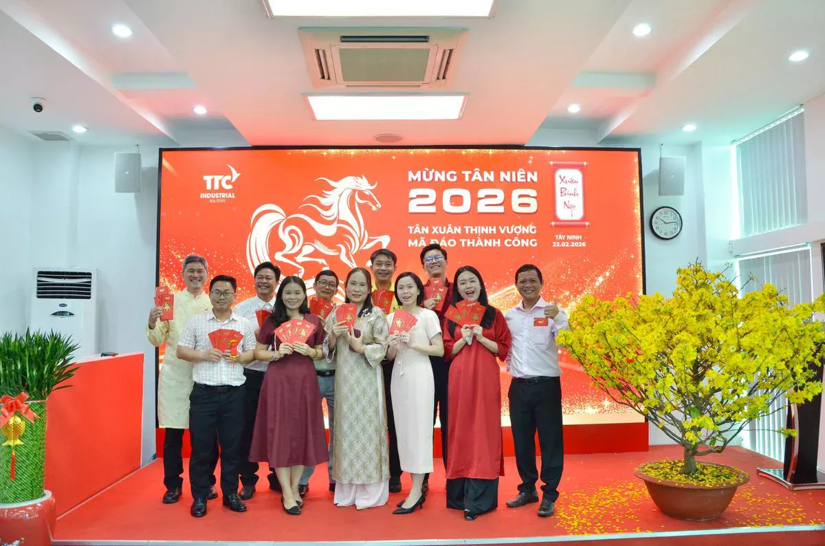 Mừng Tân niên 2026: Mã lực khai xuân - Vạn lộ hanh thông - Công Ty CP Khu Công Nghiệp Thành Thành Công (TTC IZ)