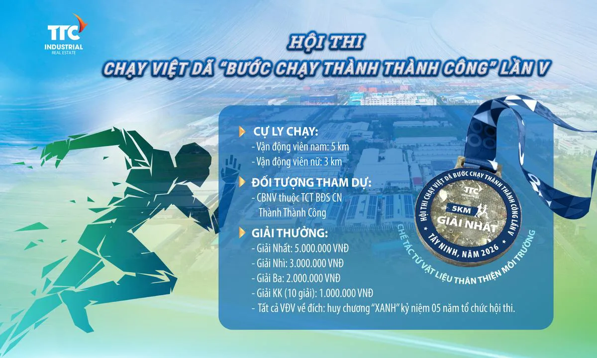 05 năm bước chạy Thành Thành Công – Mỗi bước chạy là một cam kết cho tương lai bền vững