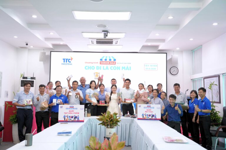 TTC IZ hưởng ứng Garage Sale 2026, lan tỏa tinh thần “Cho đi là còn mãi”  - Công Ty CP Khu Công Nghiệp Thành Thành Công (TTC IZ)