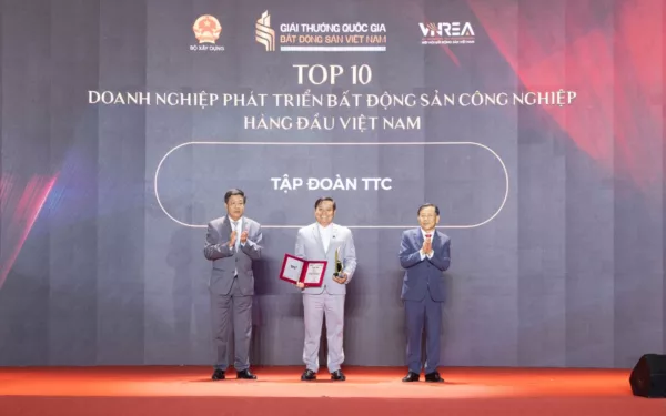 TTC Group - Vị thế dẫn dắt Top 10 BĐS Công nghiệp Việt năm 2026 - Công Ty CP Khu Công Nghiệp Thành Thành Công (TTC IZ)