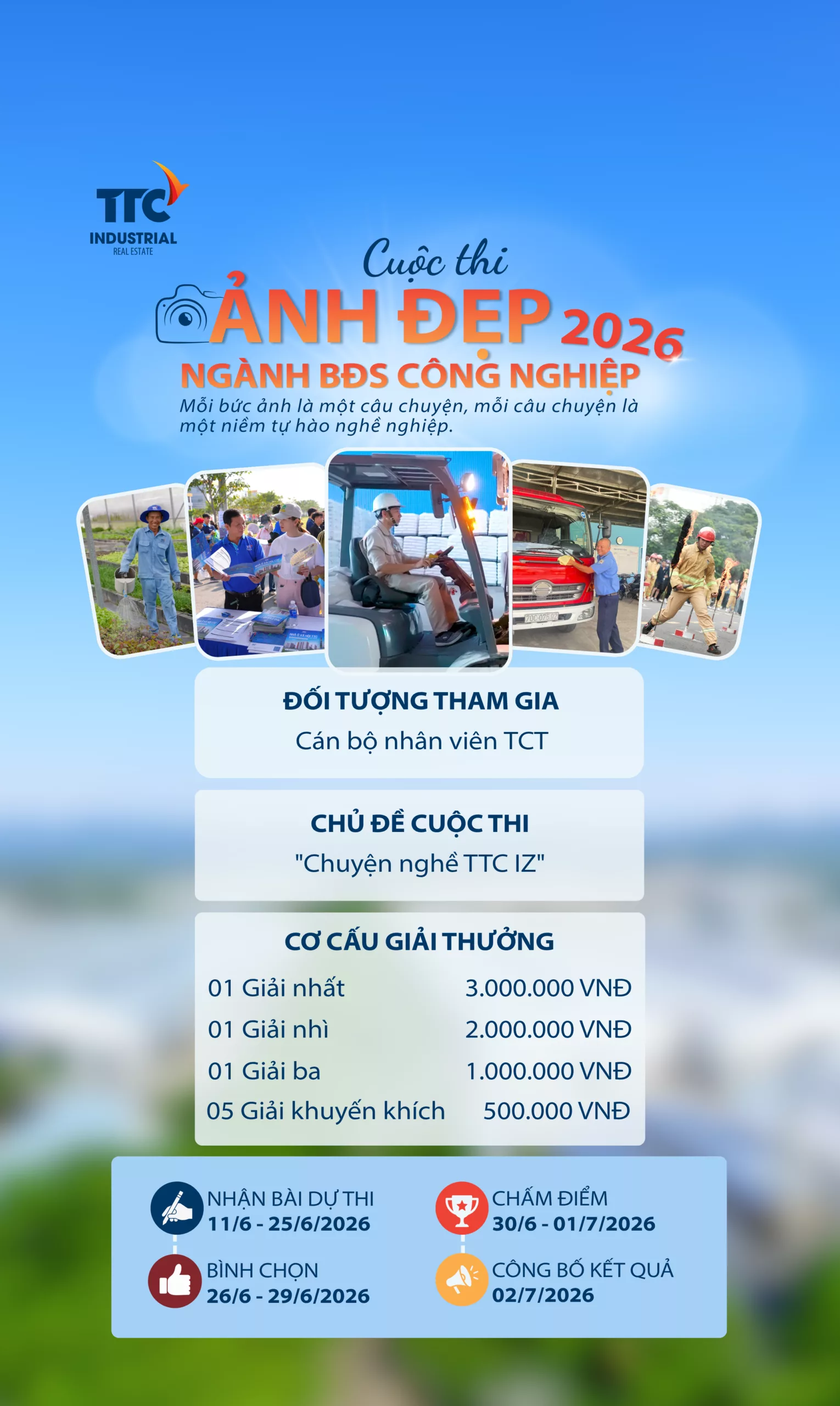 Cuộc thi ảnh đẹp 2026 - Công Ty CP Khu Công Nghiệp Thành Thành Công (TTC IZ)